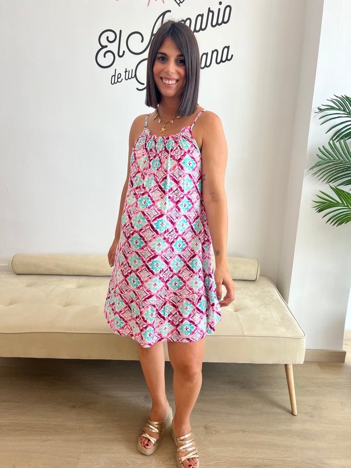 Vestido Julieta fucsia