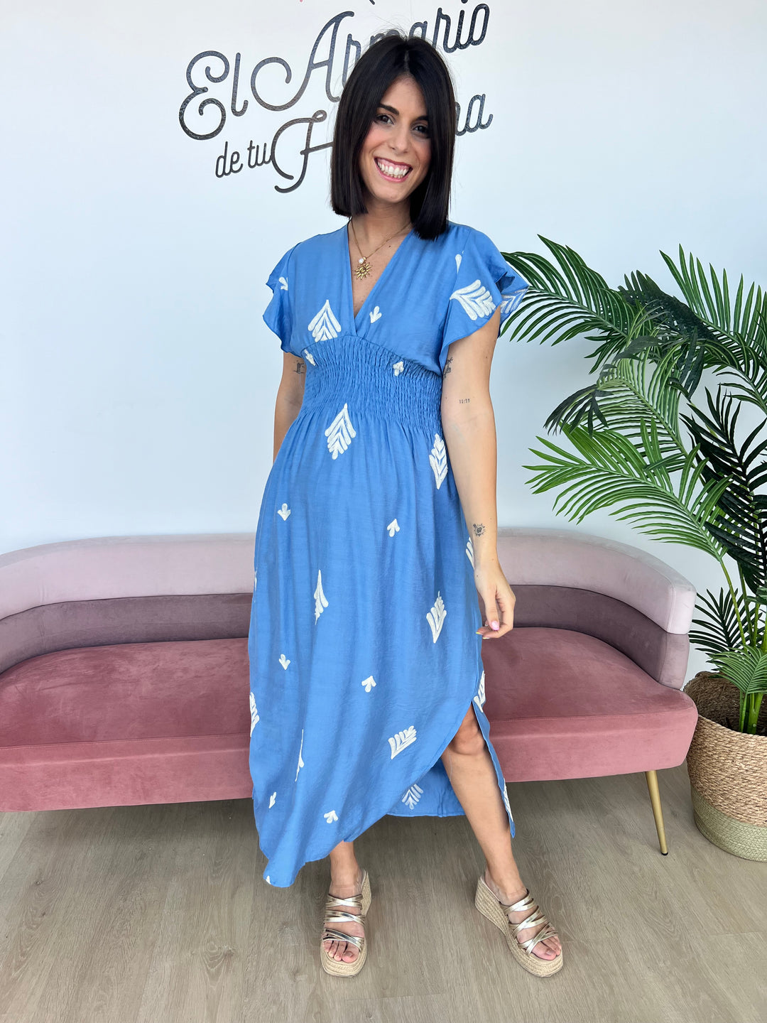 Vestido Iratxe azul