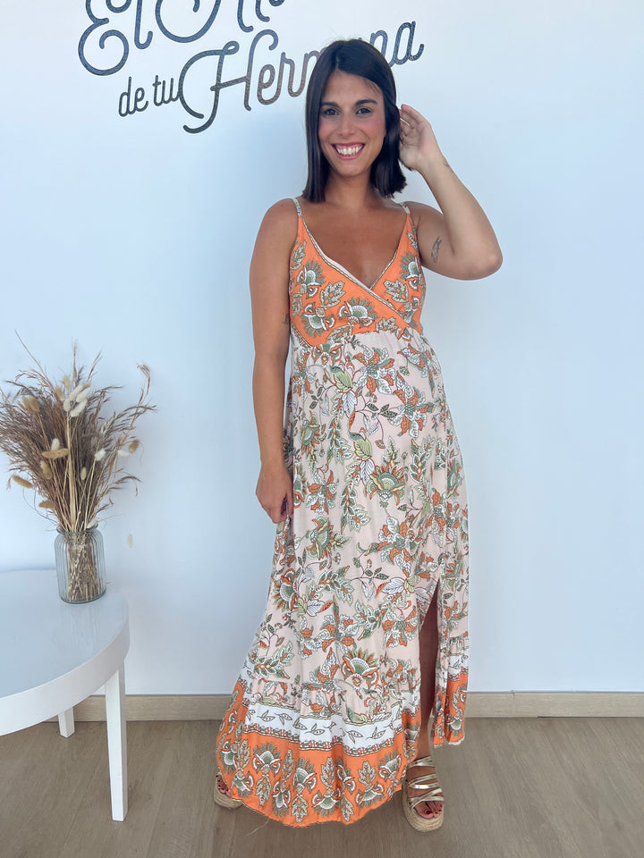 Vestido Esther salmón