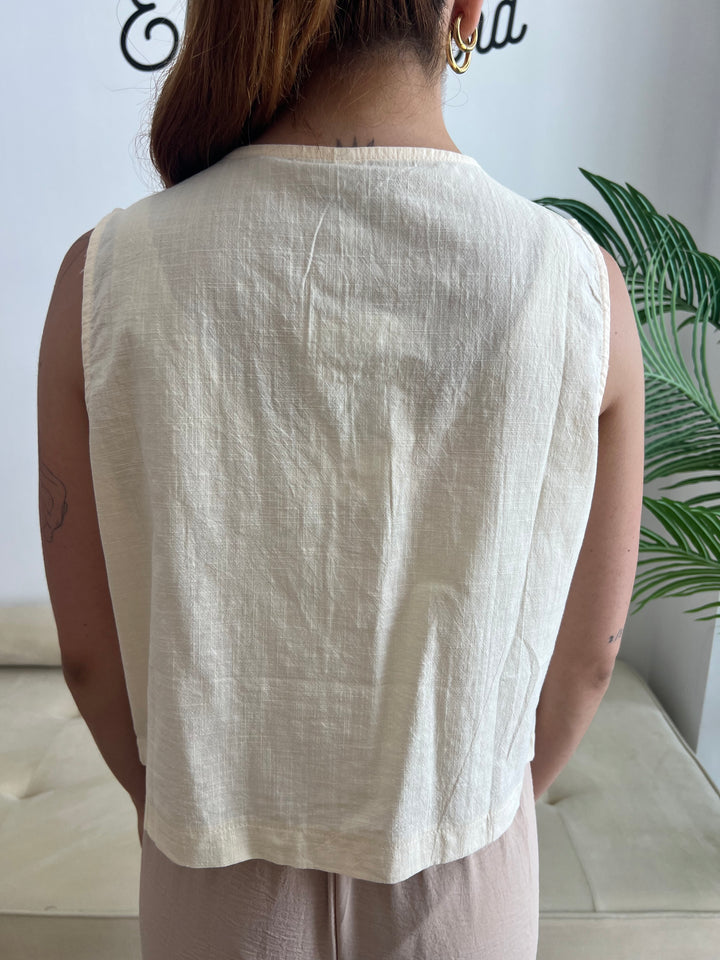 Chaleco Angy beige