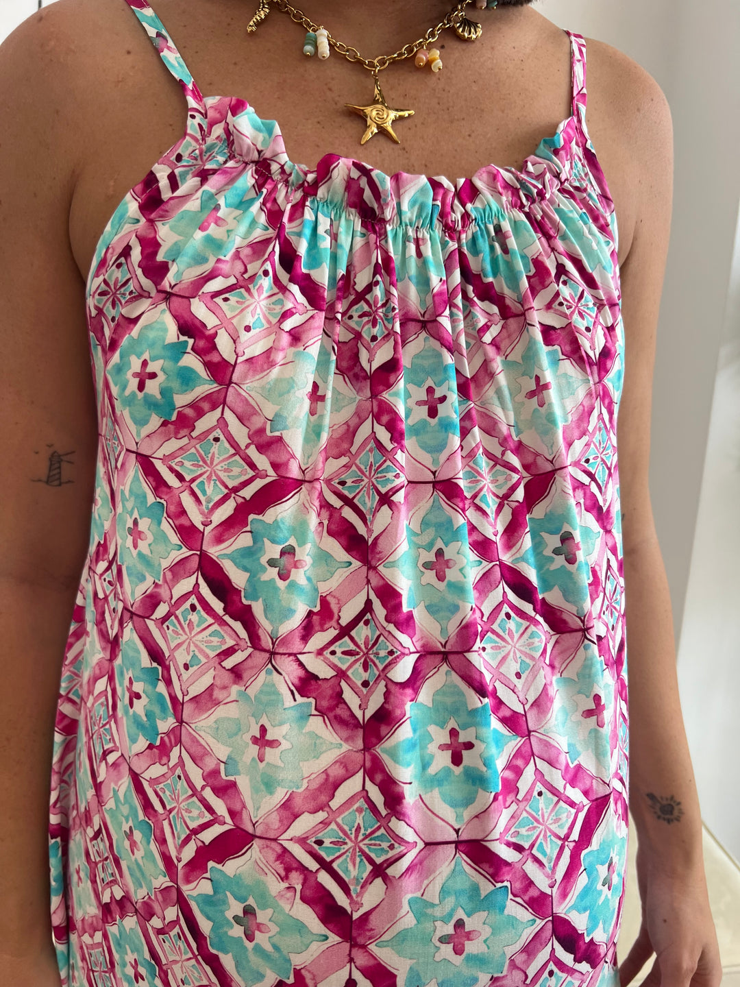 Vestido Julieta fucsia