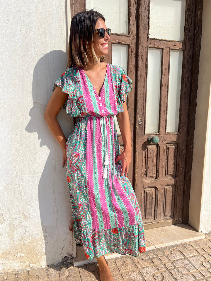 Vestido Estefanía verde