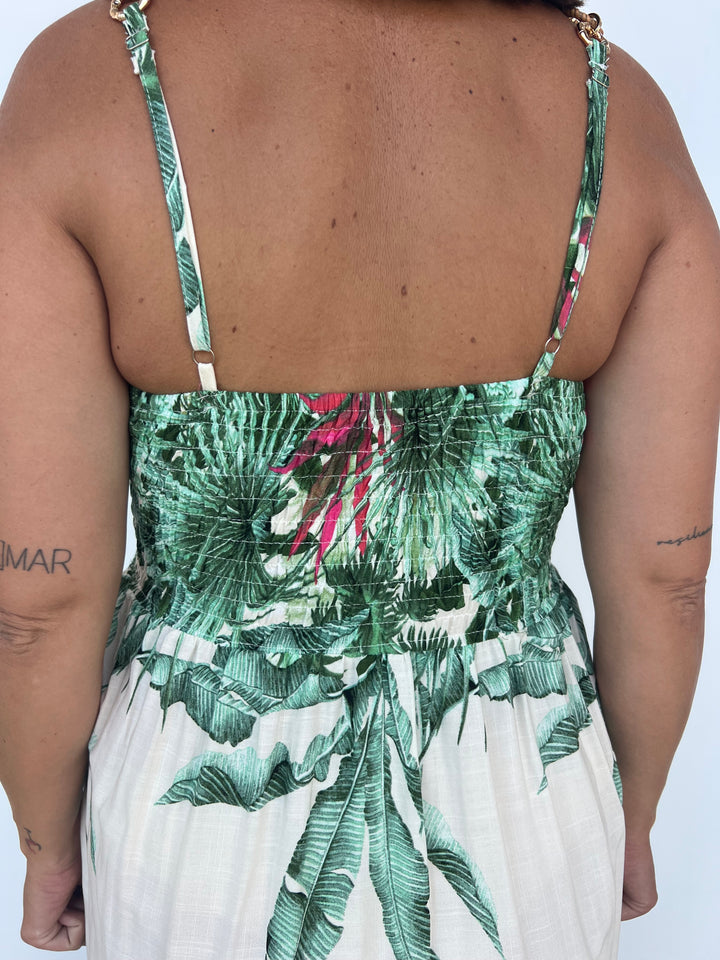 Vestido Tropical verde