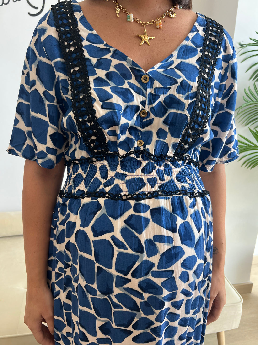 Vestido Henar azul marino
