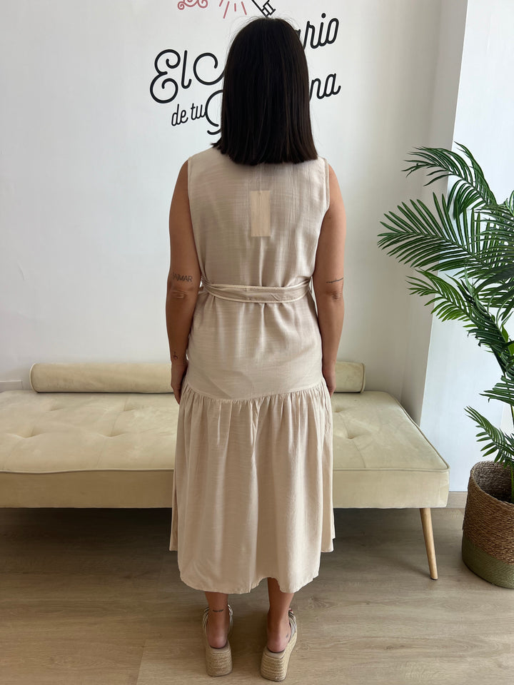 Vestido Alejandra beige