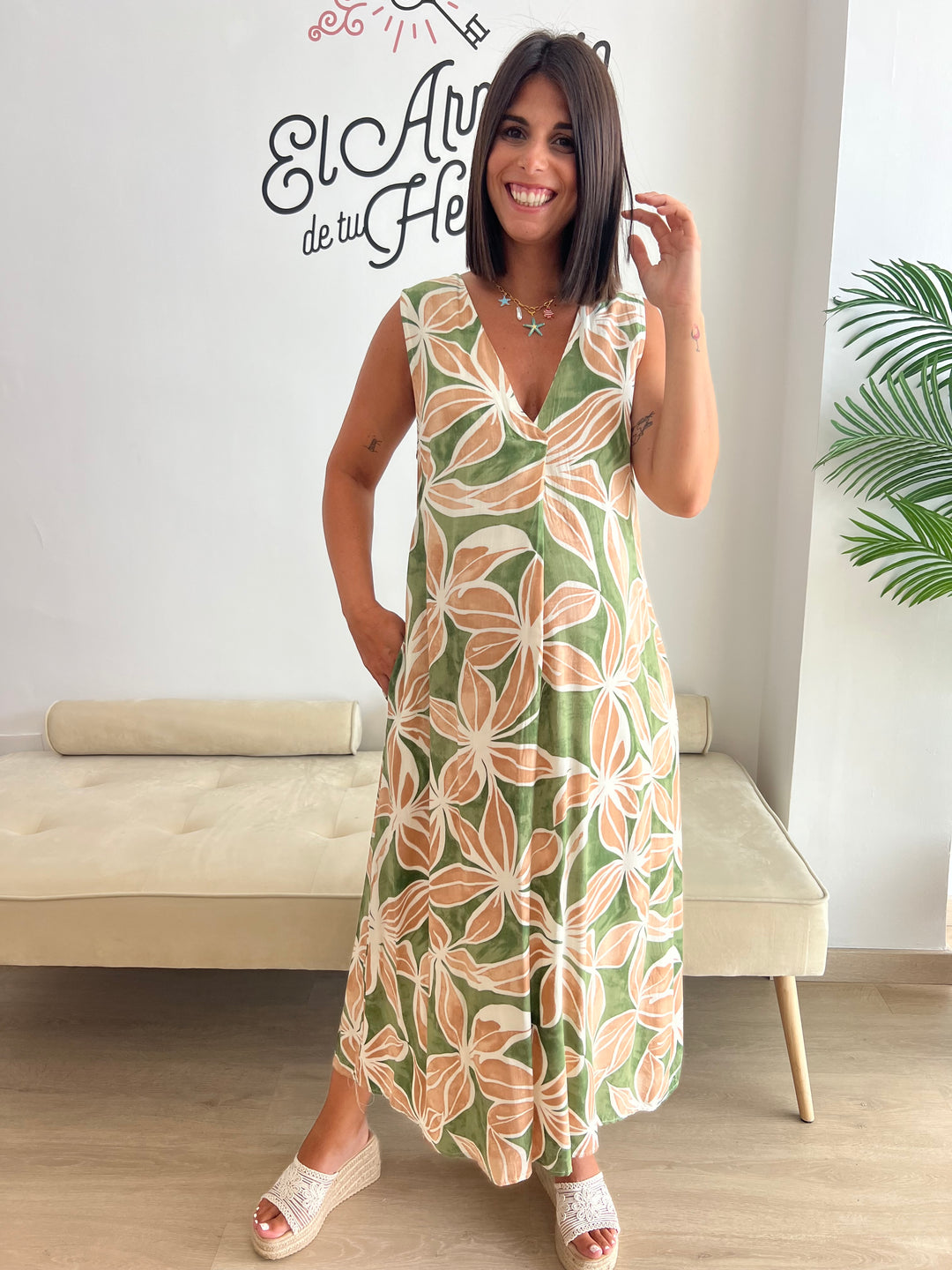 Vestido Jasmina verde