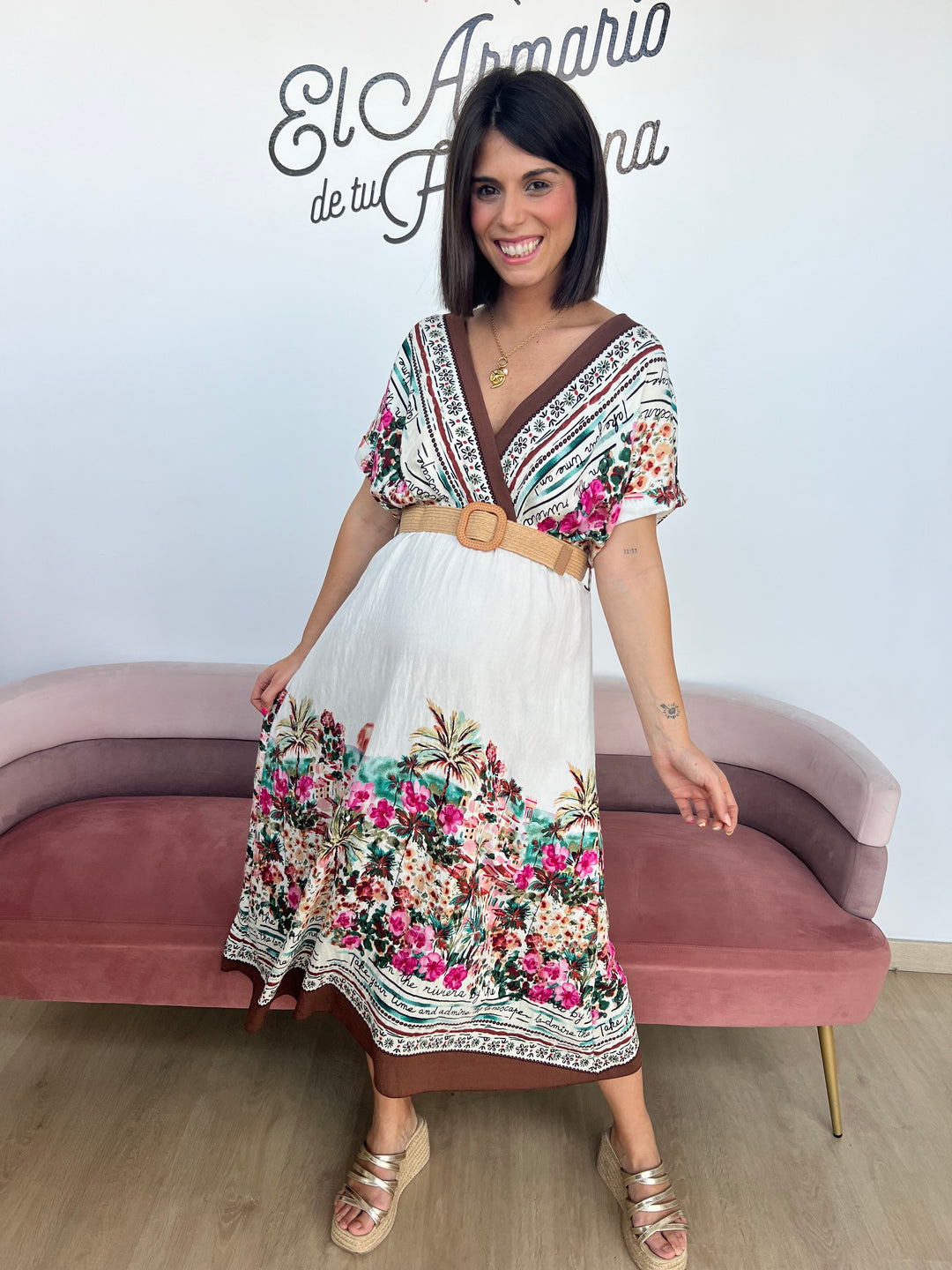 Vestido Fez marrón