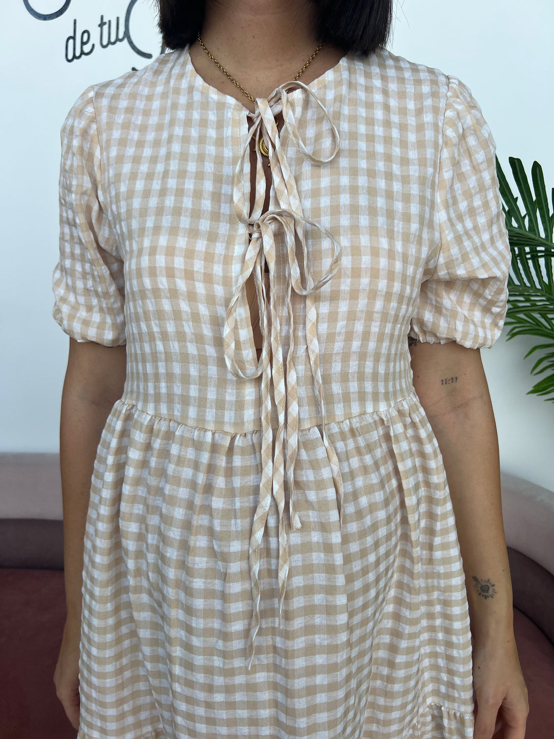 Vestido Lola beige