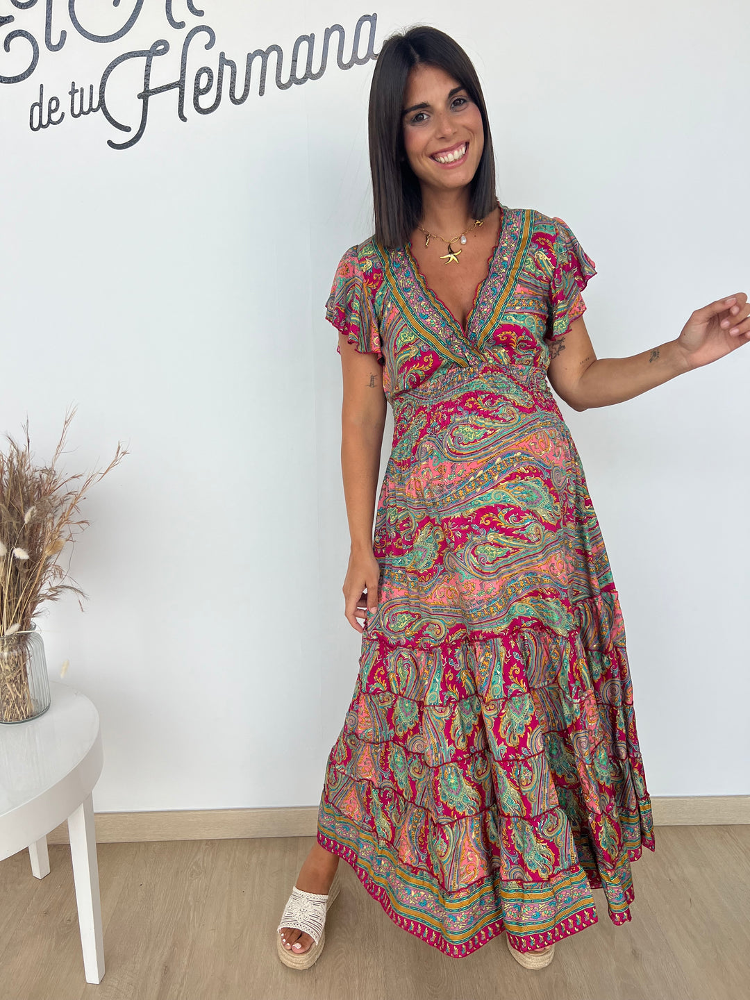Vestido Riviera fucsia