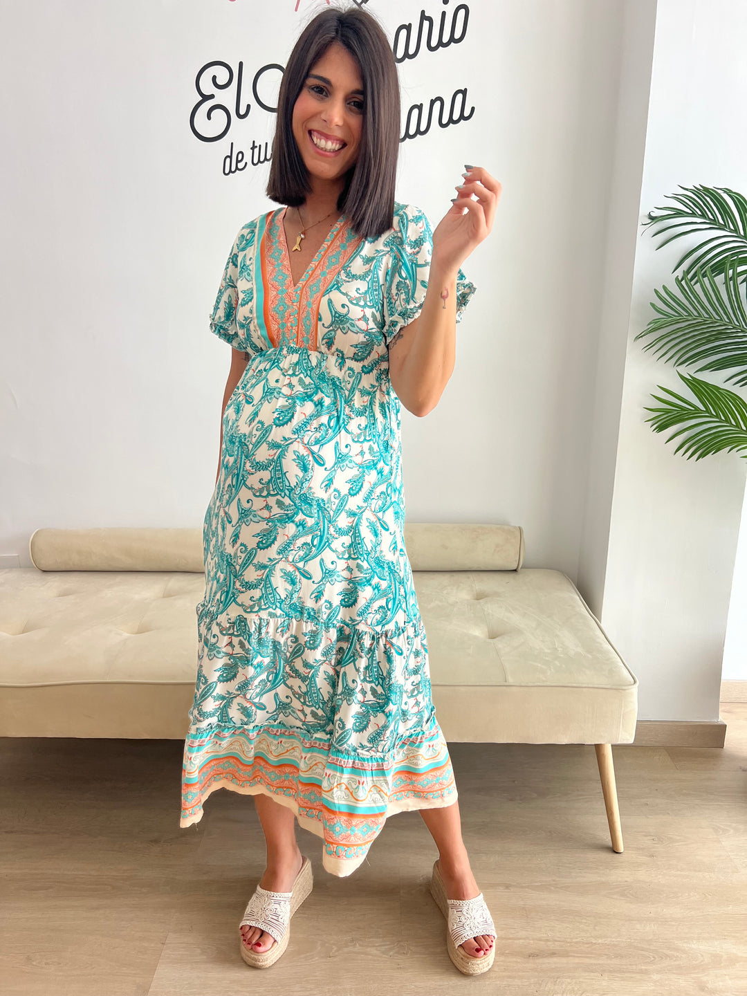 Vestido Marisa aguamarina