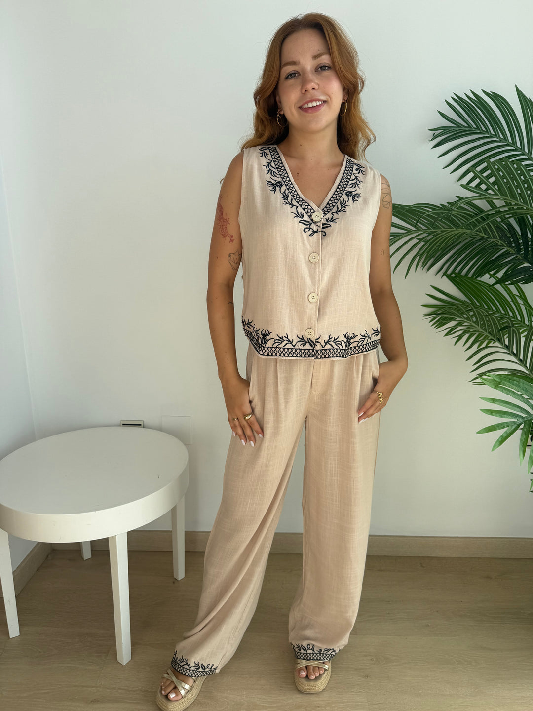 Conjunto Isabel beige