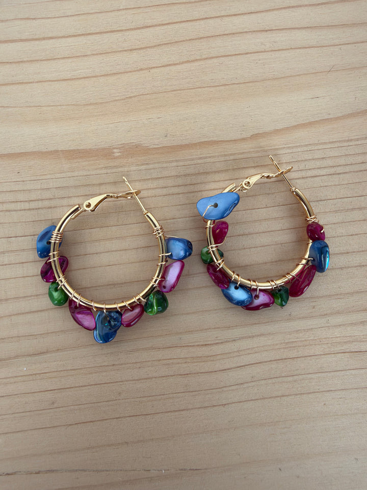 Pendientes Sía (acero)