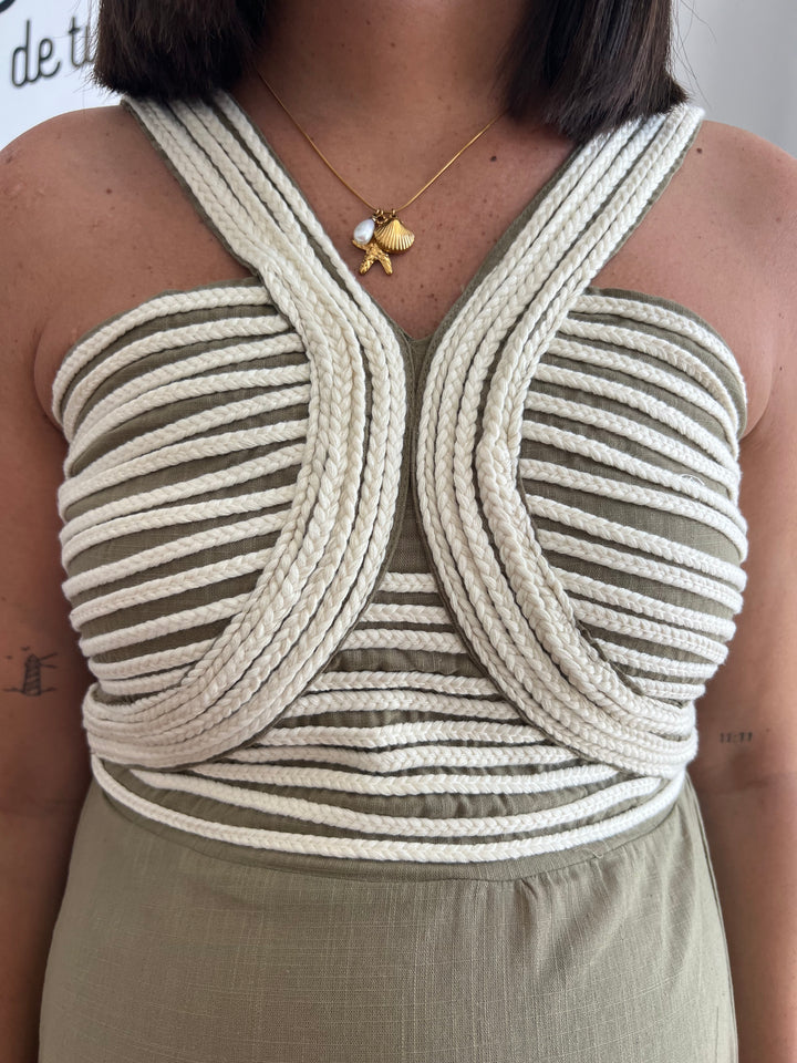 Vestido Tina beige