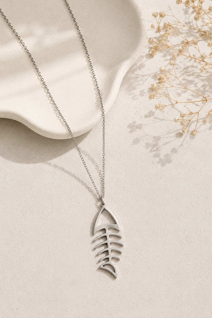 Collar Raspa plata (acero)