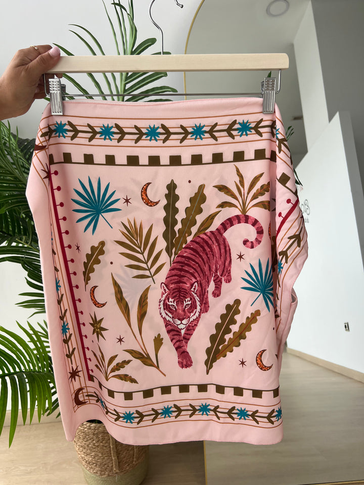 Falda Tigre rosa