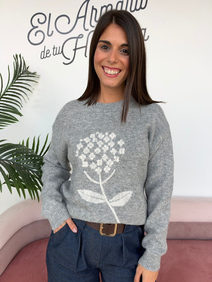 Jersey Azucena gris oscuro