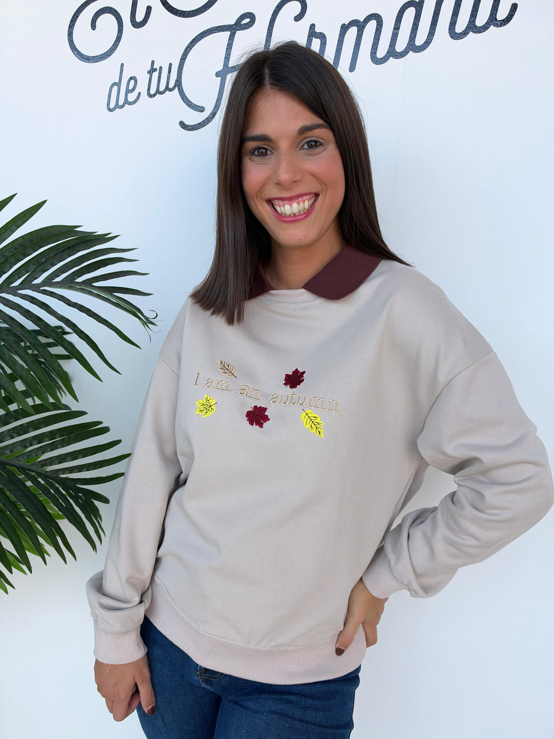 Sudadera Otoño beige