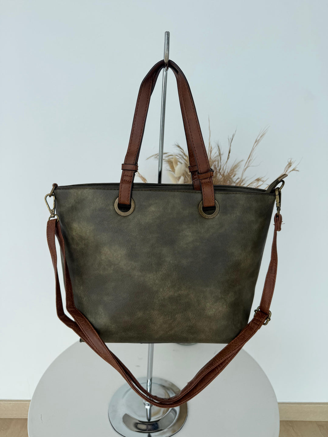 Bolso Praga verde militar