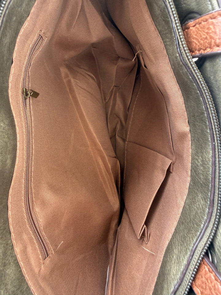 Bolso Praga verde militar