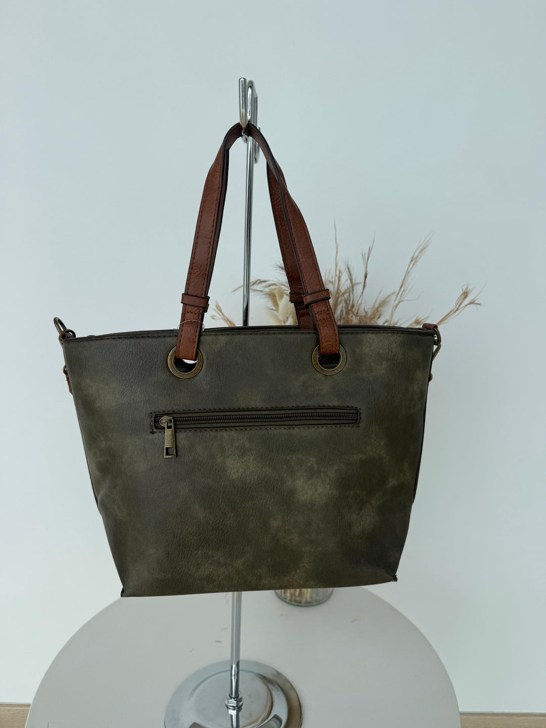 Bolso Praga verde militar