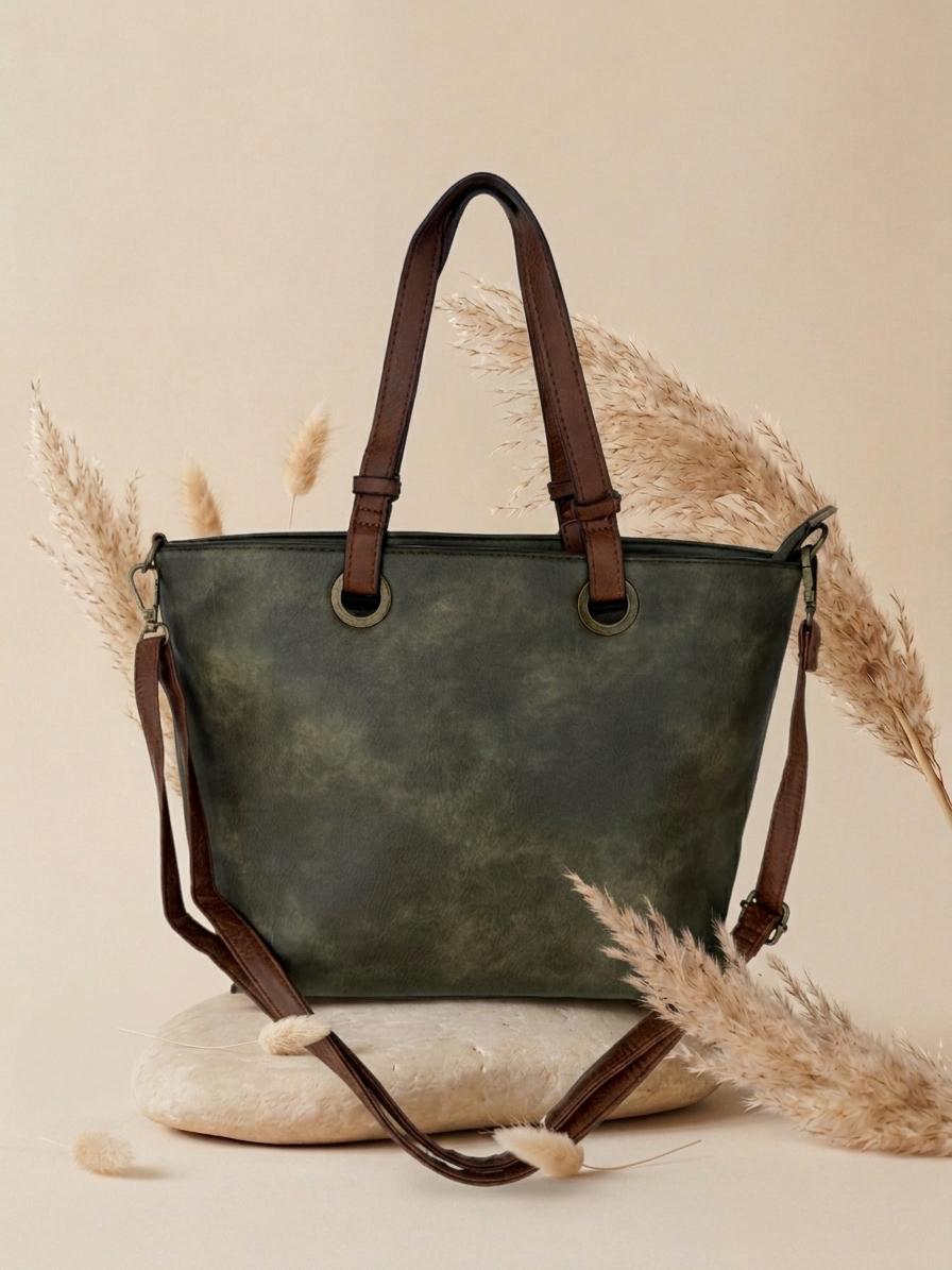 Bolso Praga verde militar