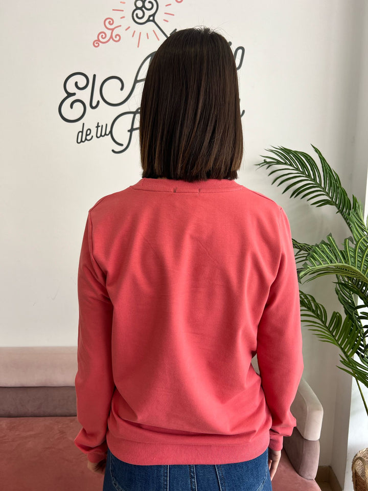 Sudadera Rock coral