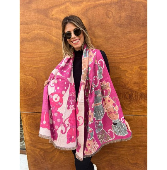 Bufanda Sam fucsia