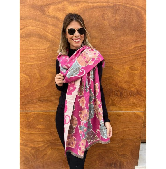 Bufanda Sam fucsia