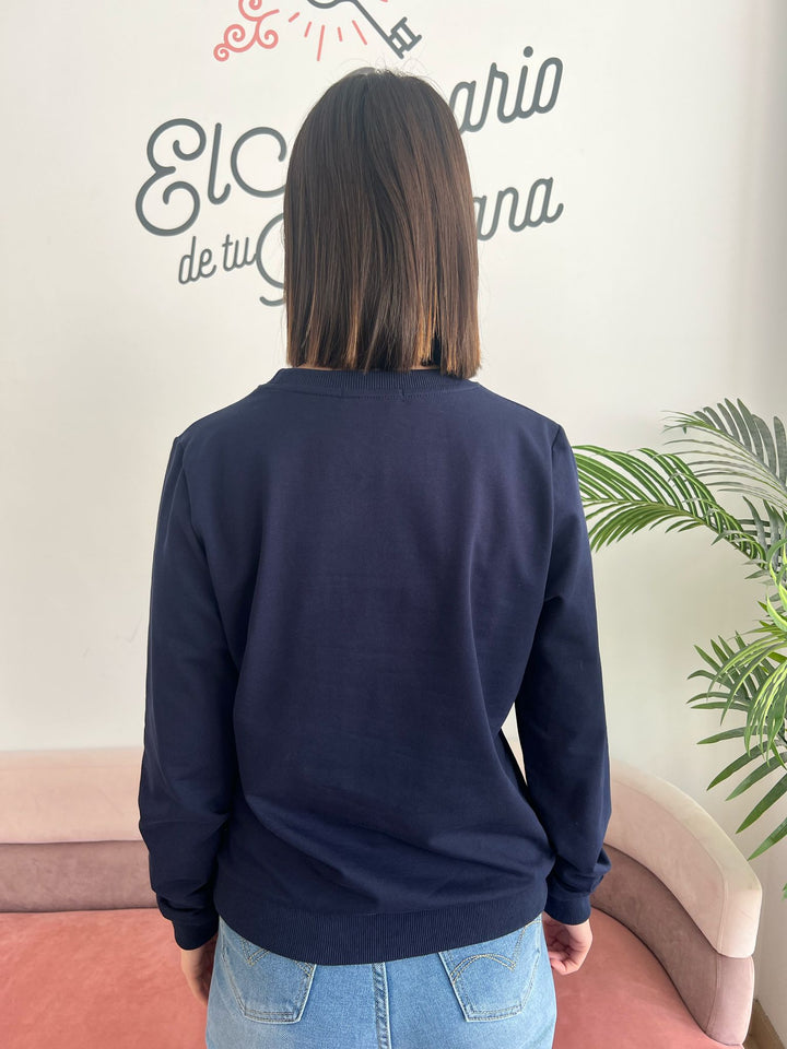 Sudadera Ojo azul marino