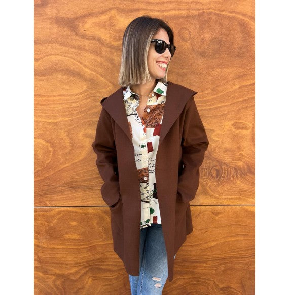 Chaqueta Basic marrón