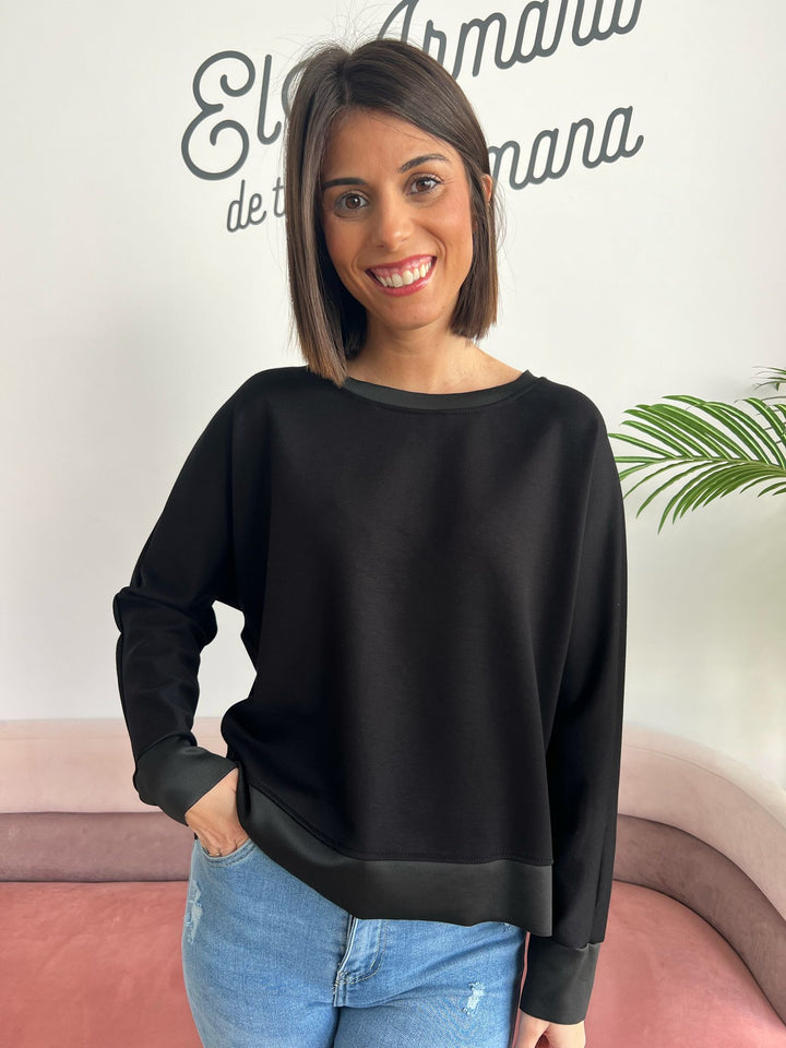 Sudadera Basic negro
