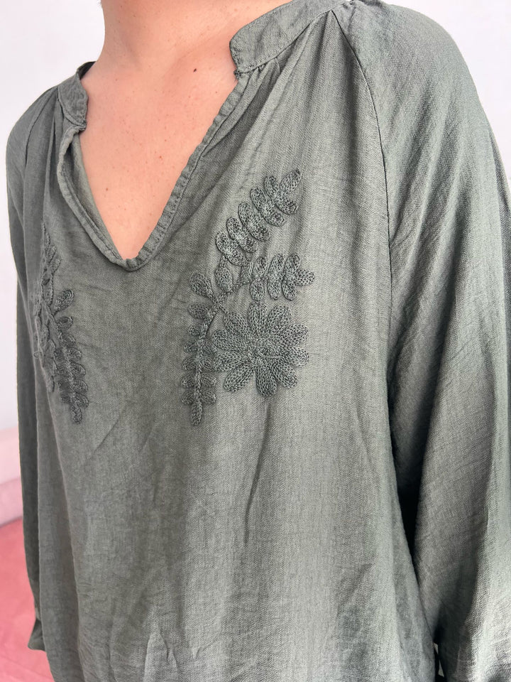 Blusa Mauro verde militar