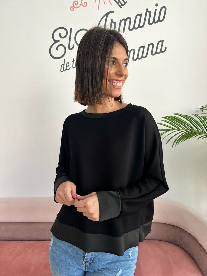 Sudadera Basic negro