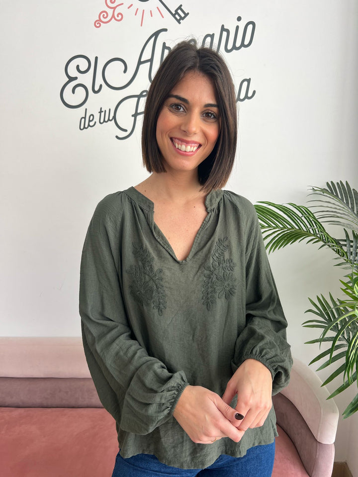 Blusa Mauro verde militar