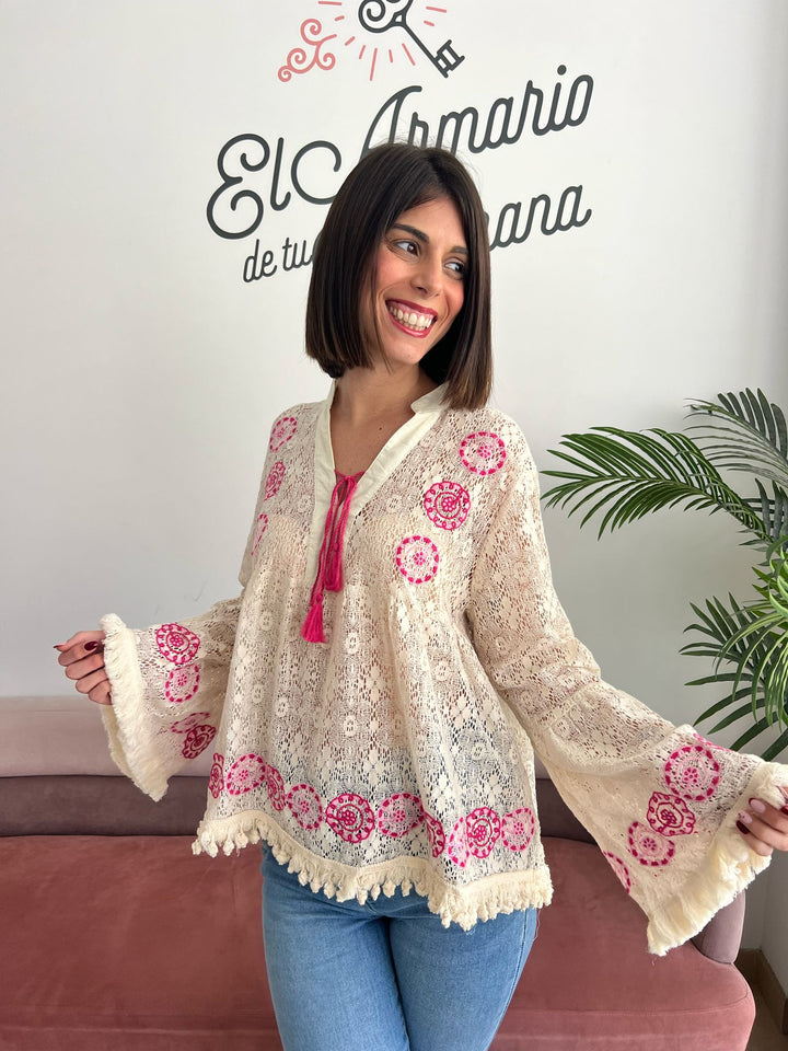 Blusa México beige