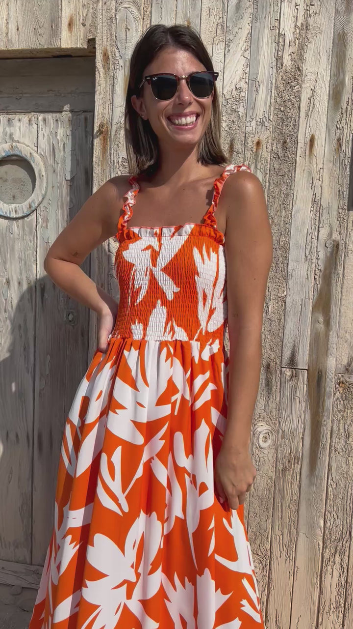 Vestido Úrsula naranja