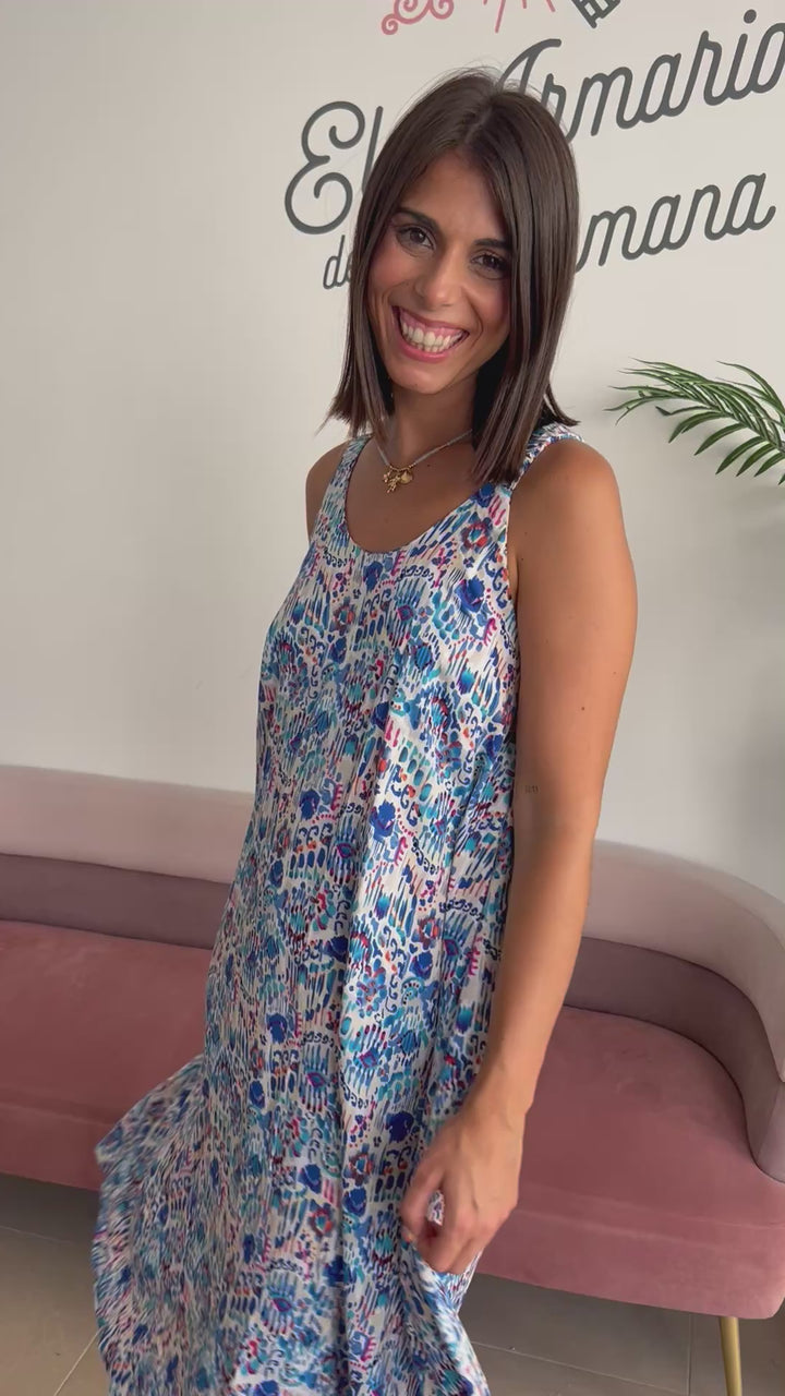 Vestido Francis azul