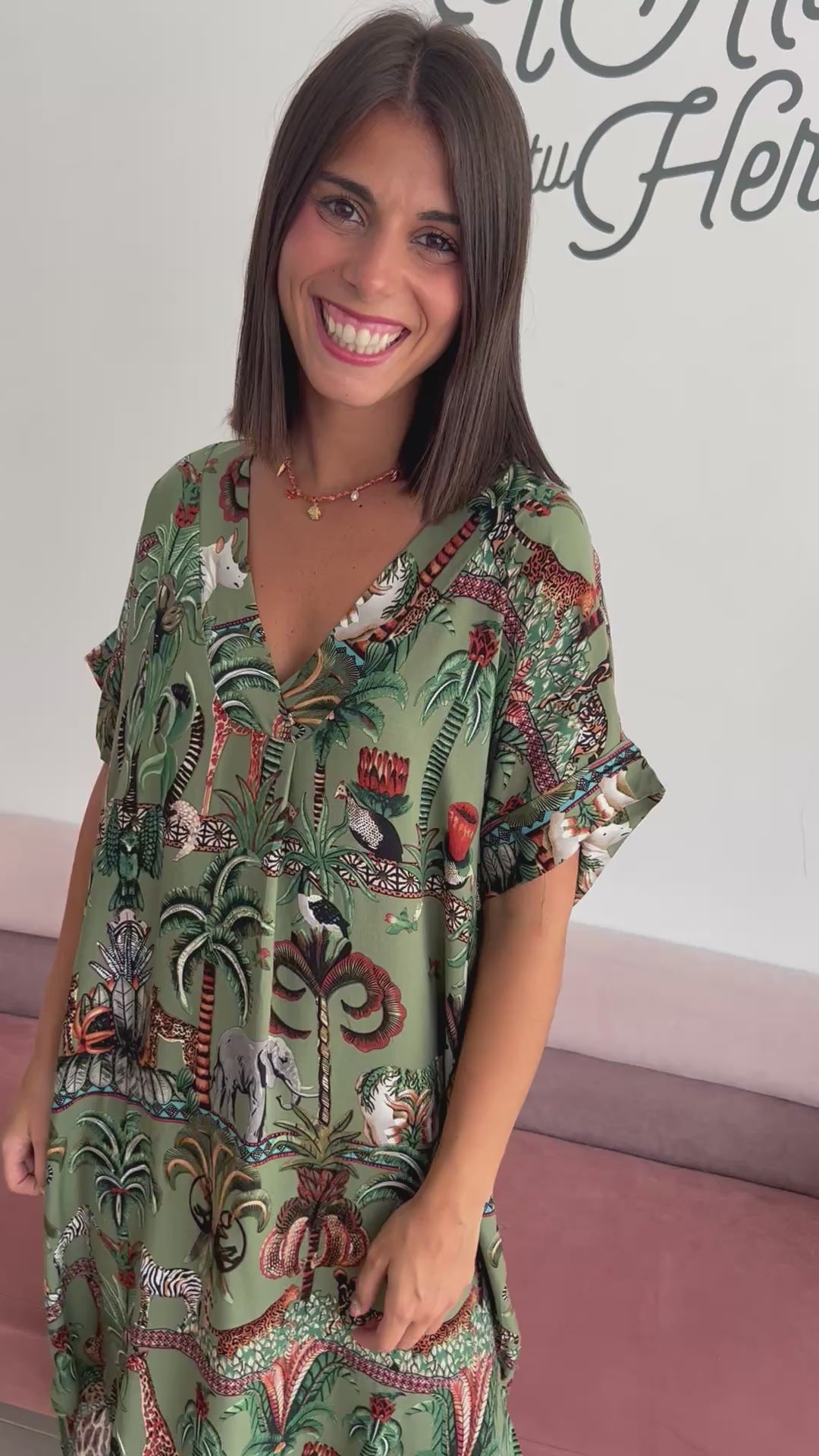 Vestido Kenia verde