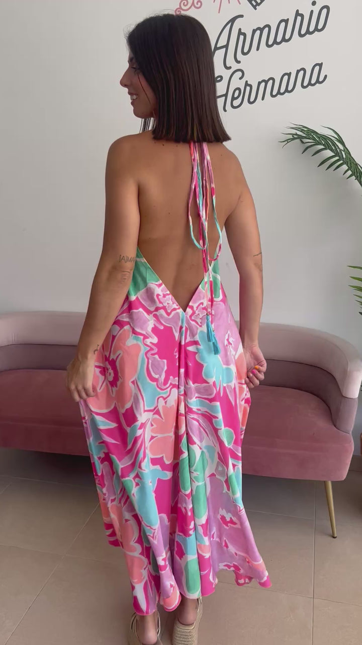 Vestido Jávea fucsia