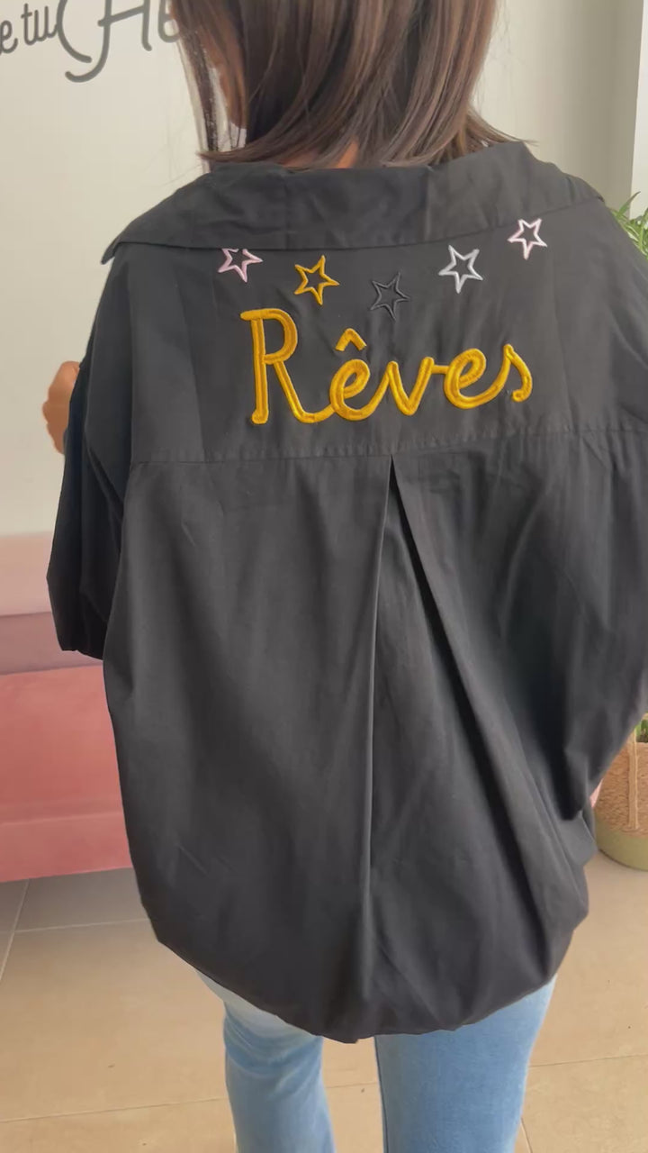 Camisa Rêves negro