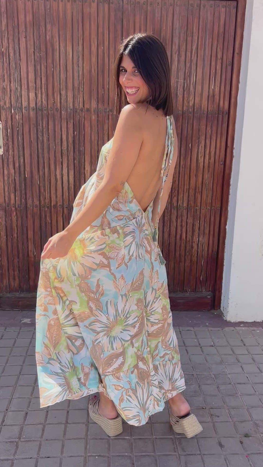 Vestido Luna verde