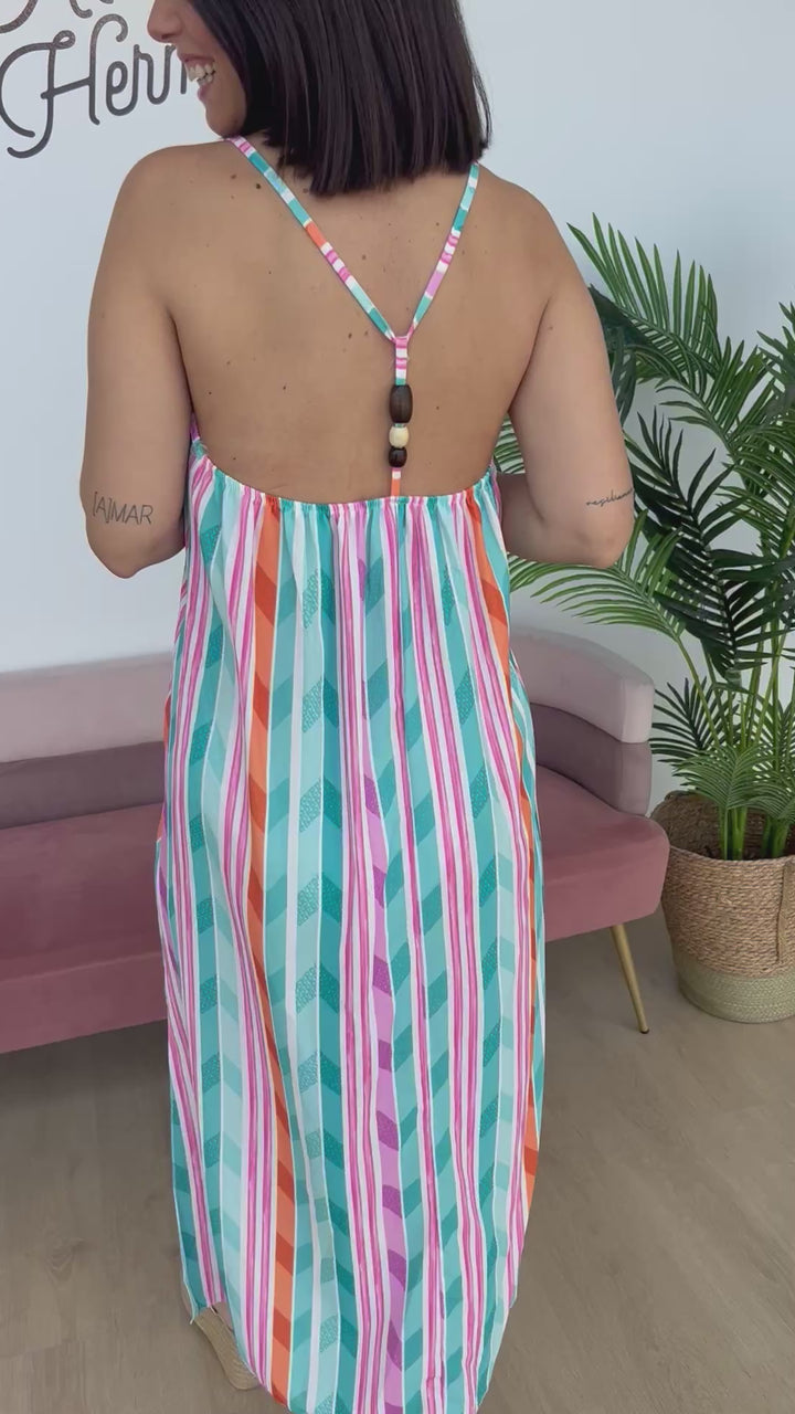 Vestido Menorca aguamarina