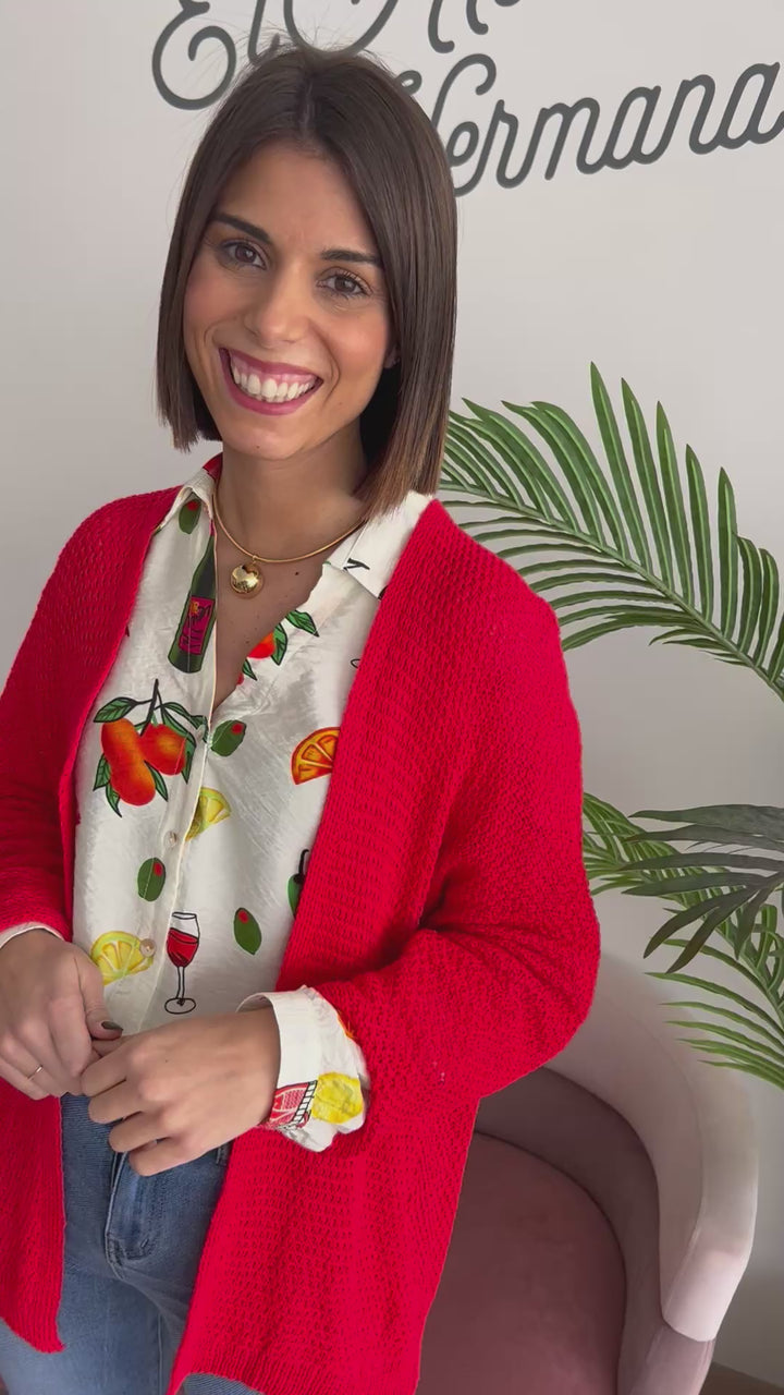 Chaqueta María rojo