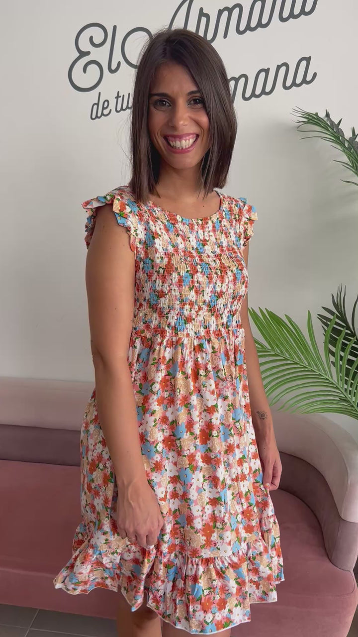 Vestido Amanda coral