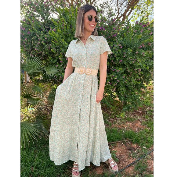 Vestido Manila aguamarina